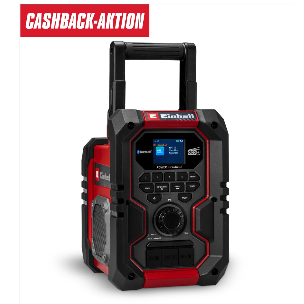Akku-Baustellenradio 'TE-CR18Li Solo' DAB+FM mit Bluetooth 18 V ohne Akku und Ladegerät