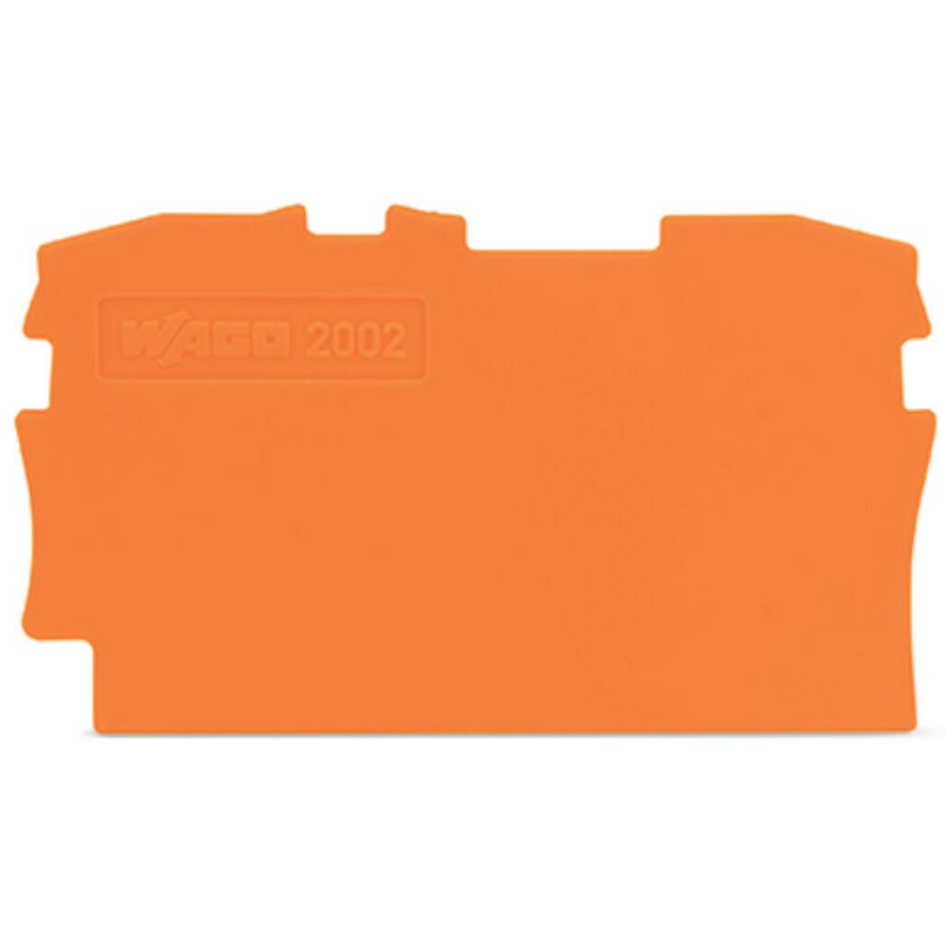 WAGO Abschlussplatte 0,8 mm orange
