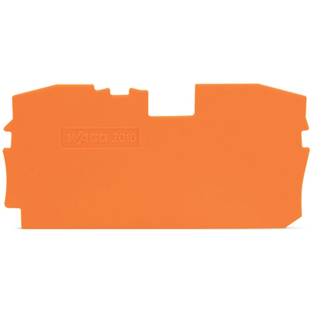 Orange Abschlussplatte 10 mm von WAGO