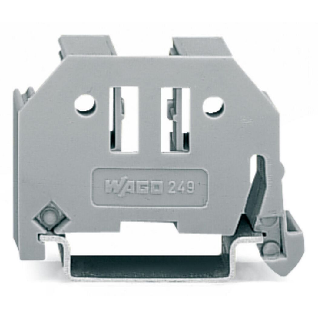 Graue WAGO Endklammer 249