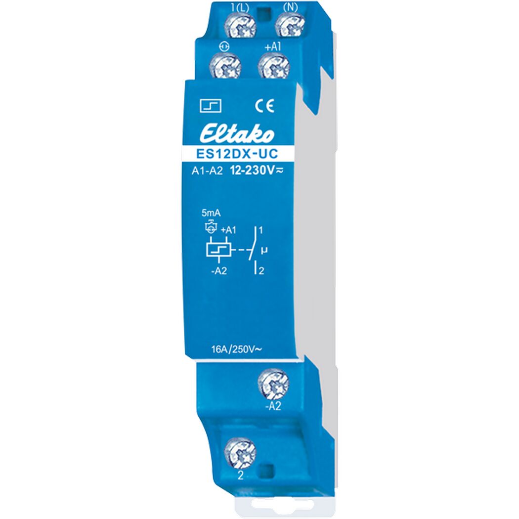 Eltako Stromstoßschalter REG 1 Schließer, blau.