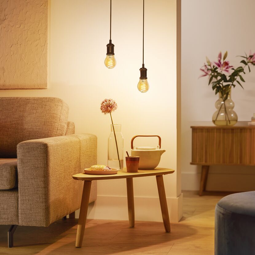 LED-Lampe 'Amber' tropfenform E27 15 W 180 lm dimmbar