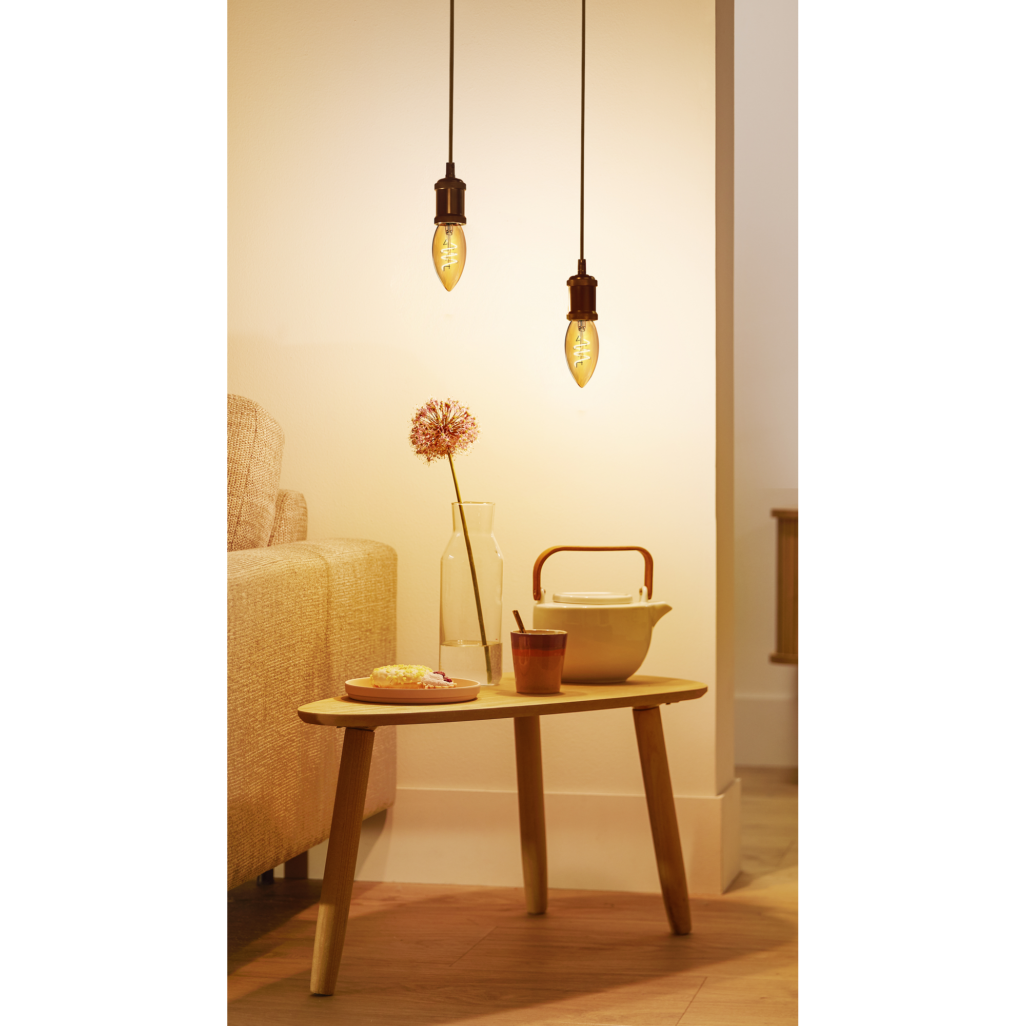 LED-Lampe 'Amber' tropfenform E14 15 W 180 lmdimmbar