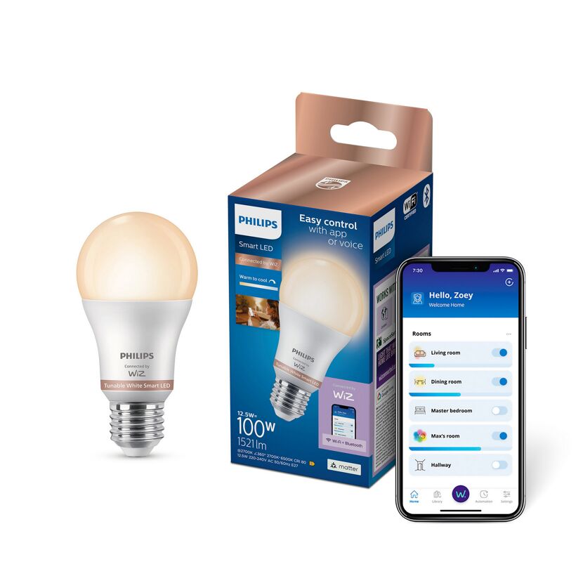SmartLED-Lampe E27 A60 100 W 1521 lm weiß matt
