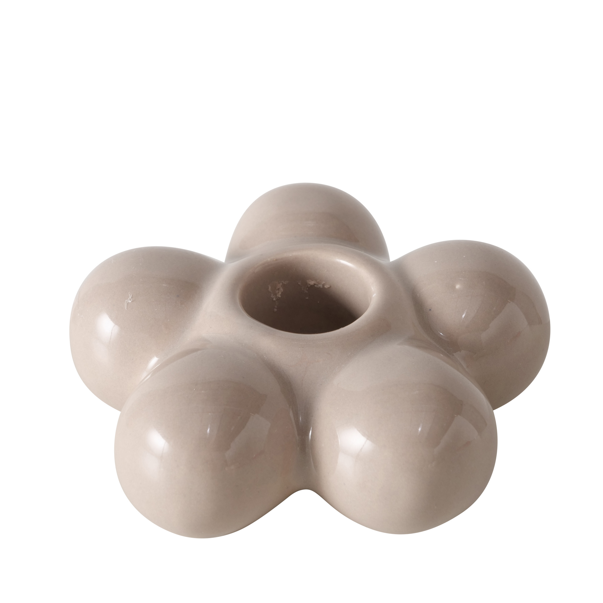 Kerzenleuchter 'Pilar' Ø 8 x 3 cm 2 Farben sortiert