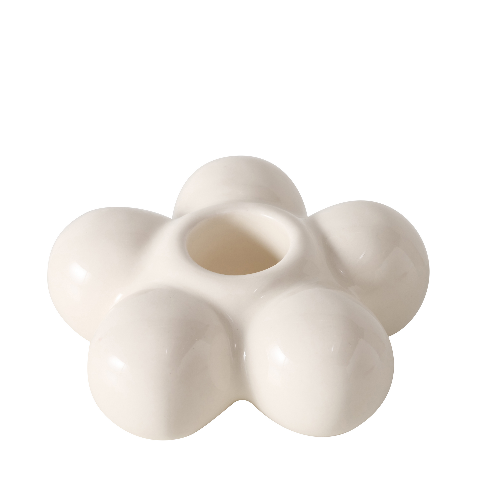 Kerzenleuchter 'Pilar' Ø 8 x 3 cm 2 Farben sortiert