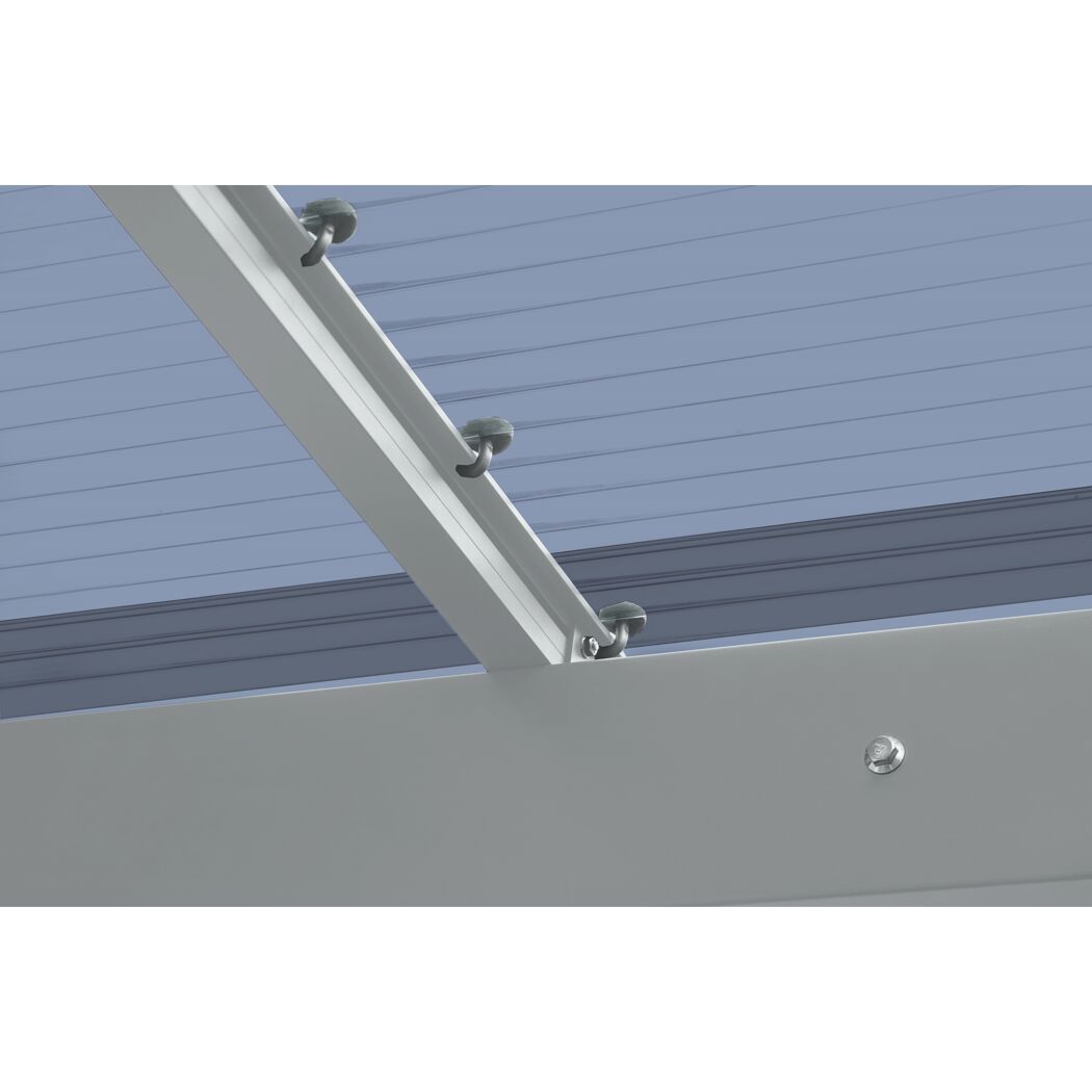 Carport 'Wing 80' Aluminium silbern 531,4 x 260 x 275,7 cm