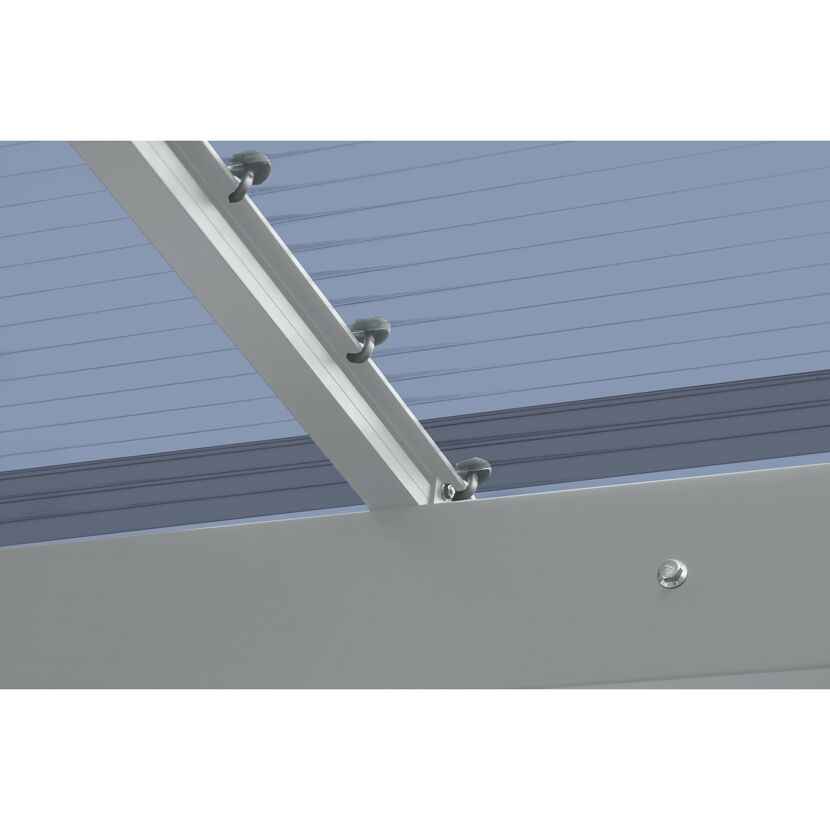 Carport 'Wing 80' Aluminium silbern 531,4 x 260 x 275,7 cm