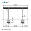 Carport 'Wing 80' Aluminium silbern 531,4 x 260 x 275,7 cm