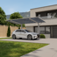 Carport 'Wing 80' Aluminium silbern 531,4 x 260 x 275,7 cm