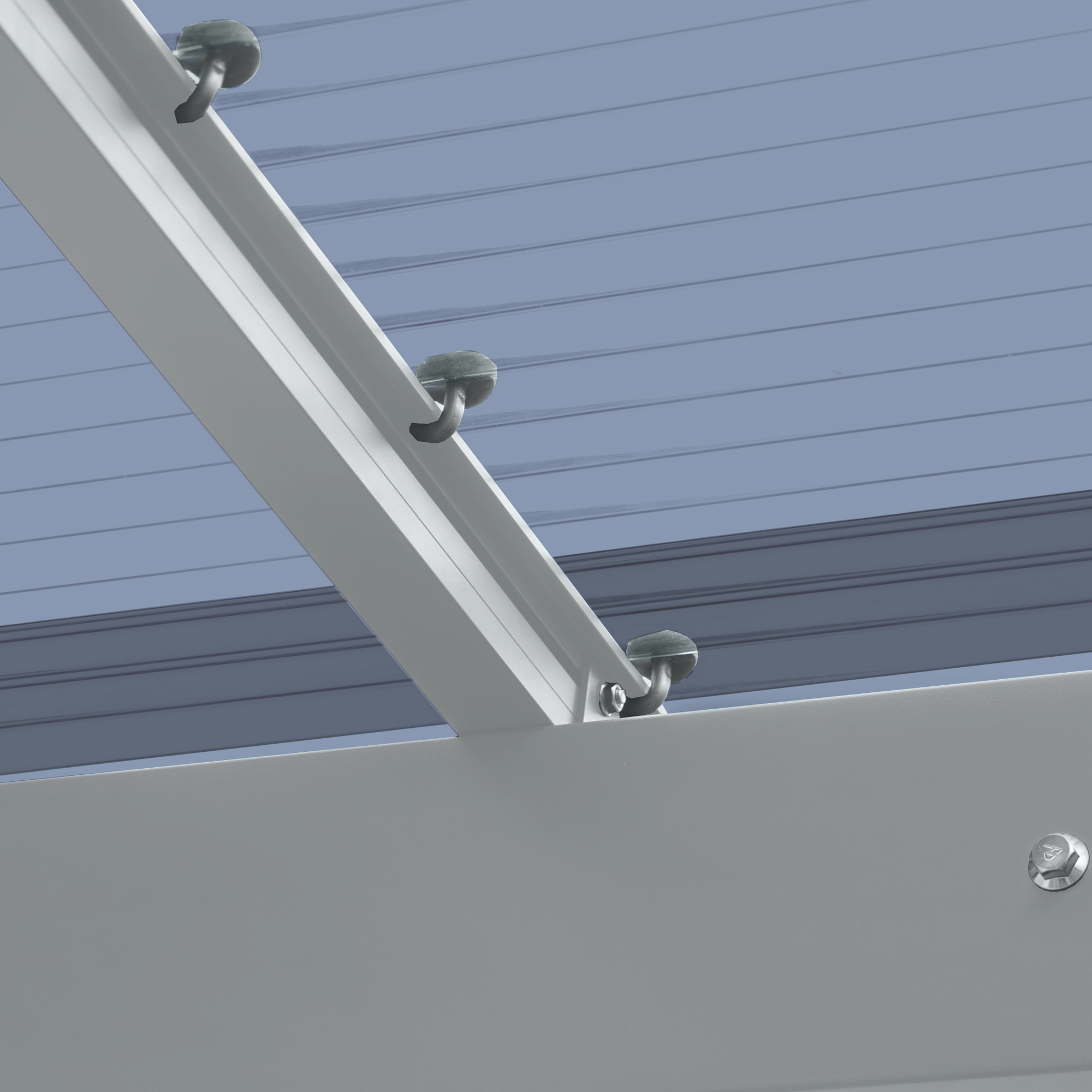 Carport 'Wing 80' Aluminium silbern 531,4 x 260 x 275,7 cm