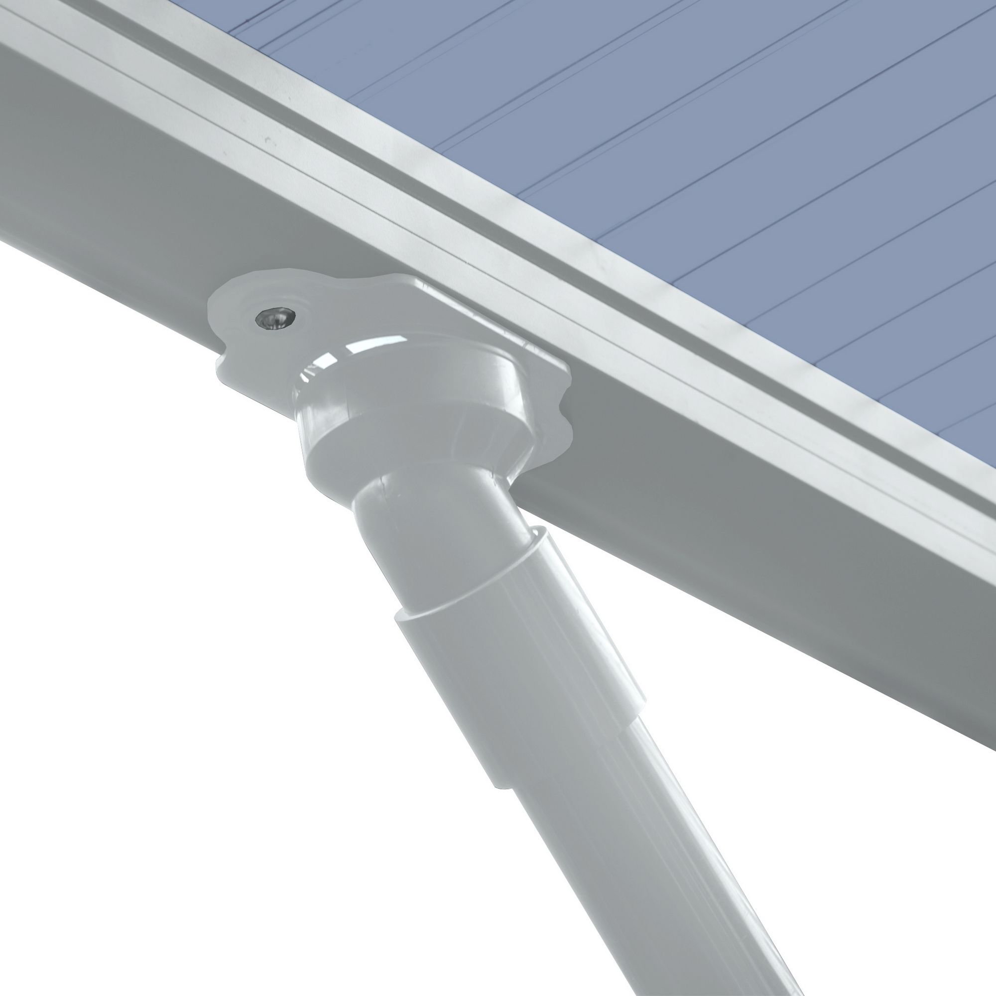 Carport 'Wing 80' Aluminium silbern 531,4 x 260 x 275,7 cm