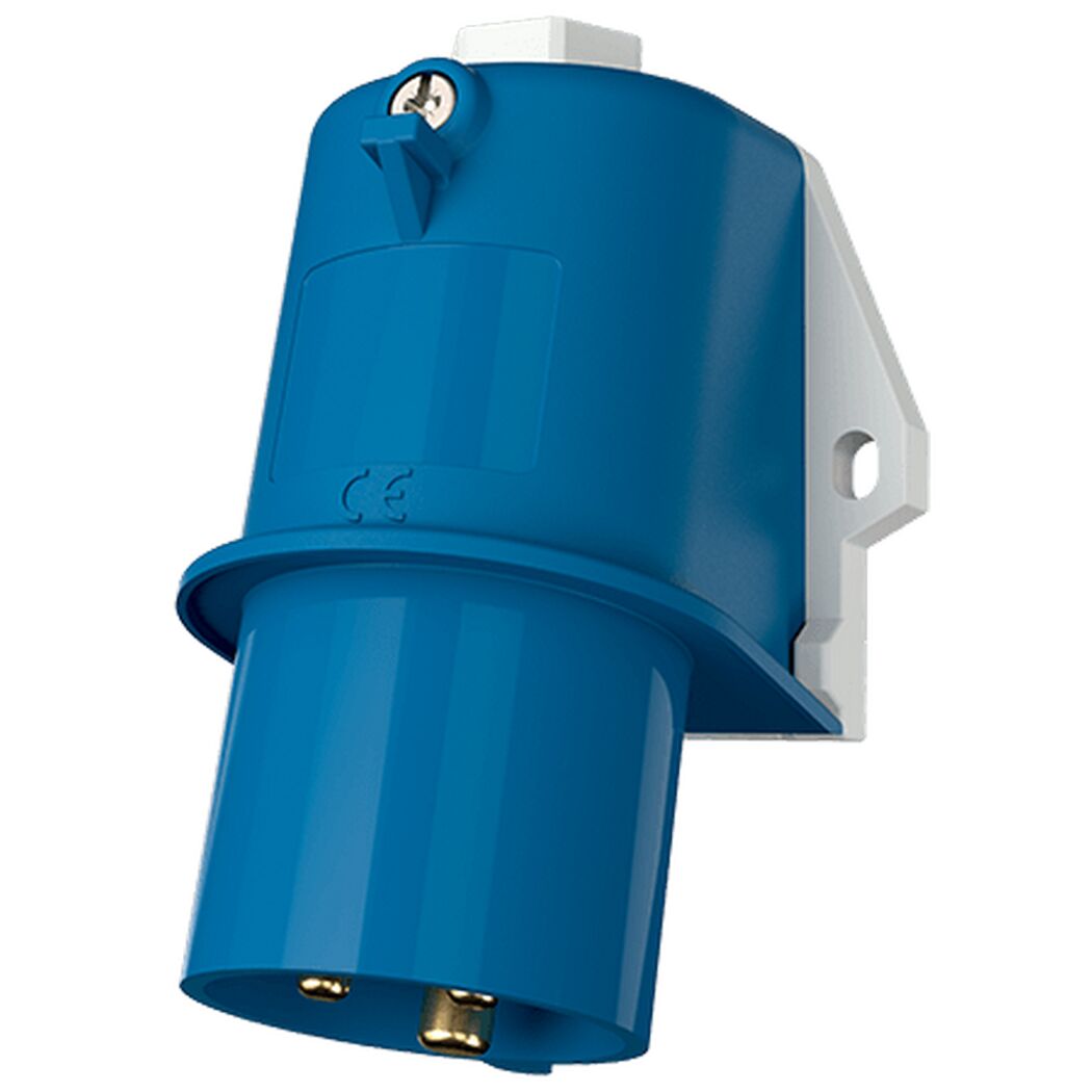 Blauer Wandstecker 16 A, 3-polig