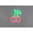 LED-Neon-Wandleuchte 'Cerise' transparent 19,5 x 22 x 1,6 cm