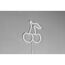 LED-Neon-Wandleuchte 'Cerise' transparent 19,5 x 22 x 1,6 cm