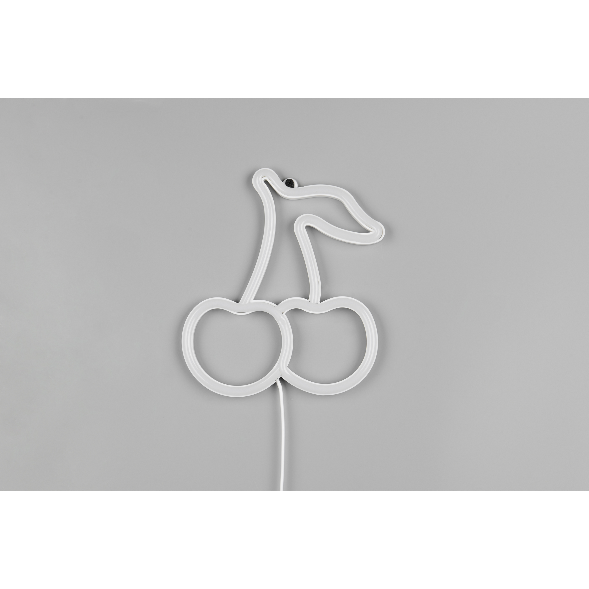 LED-Neon-Wandleuchte 'Cerise' transparent 19,5 x 22 x 1,6 cm