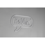 LED-Neon-Wandleuchte 'Hello' transparent 43 x 31 x 1,6 cm