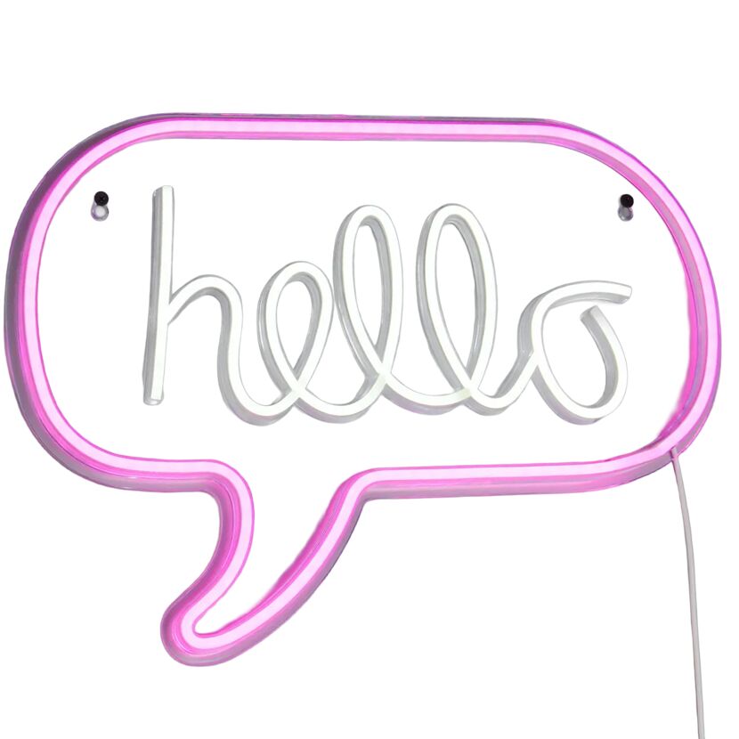 LED-Wandleuchte 'Hello' 5 W 43 x 31 cm