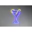 LED-Neon-Wandleuchte 'Cheers' transparent 32,5 x 43 x 1,6 cm