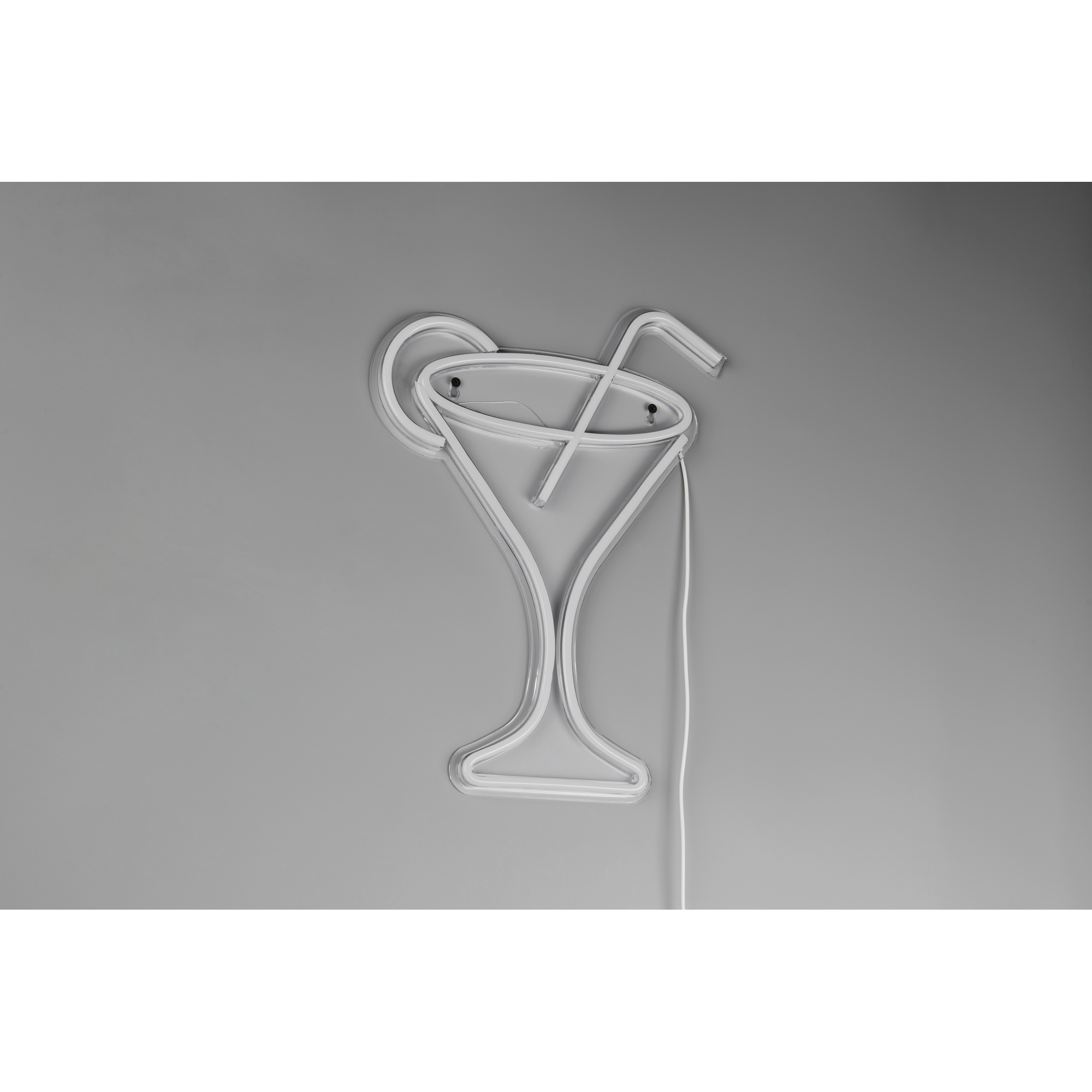 LED-Neon-Wandleuchte 'Cheers' transparent 32,5 x 43 x 1,6 cm