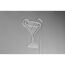 LED-Neon-Wandleuchte 'Cheers' transparent 32,5 x 43 x 1,6 cm