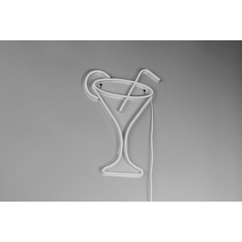 LED-Neon-Wandleuchte 'Cheers' transparent 32,5 x 43 x 1,6 cm