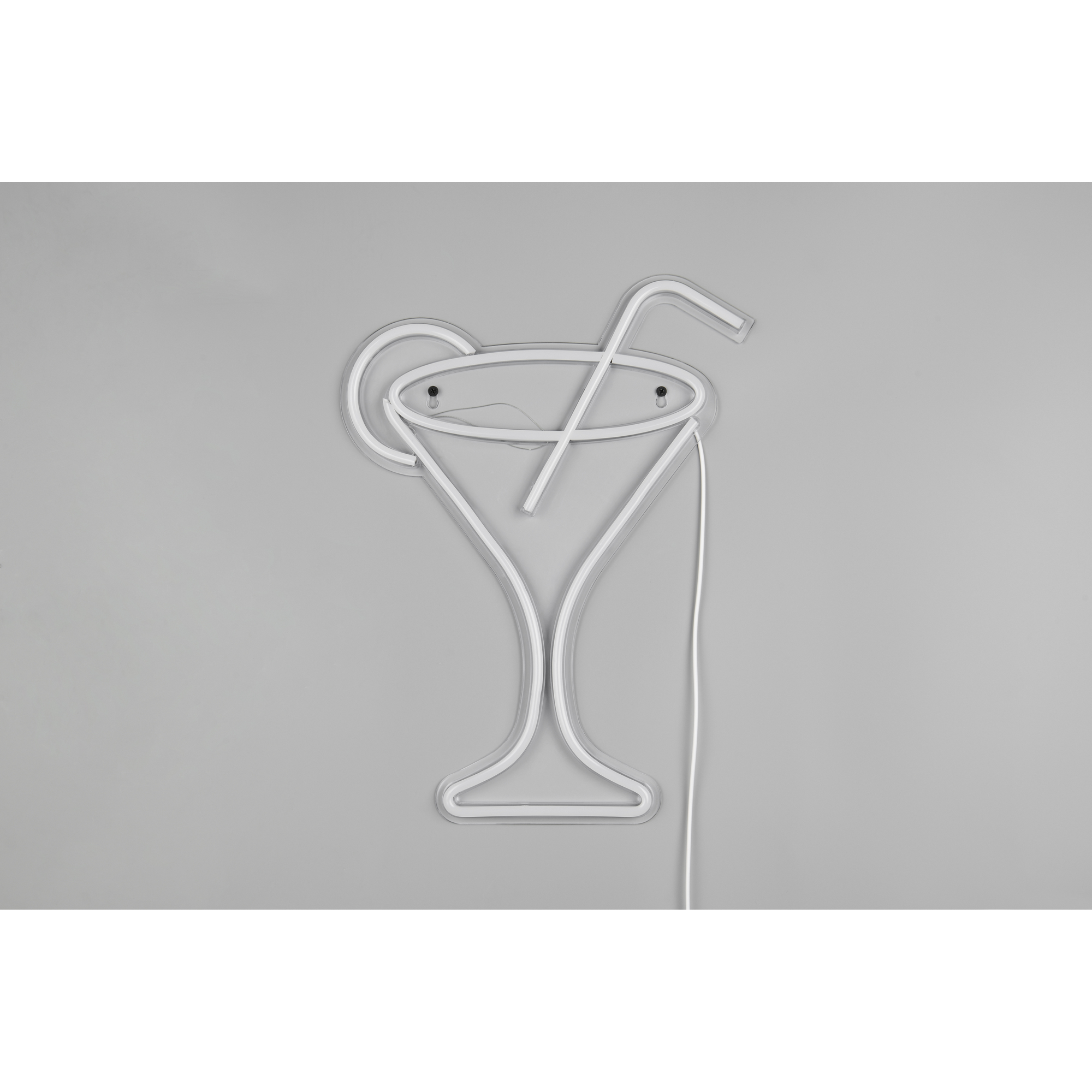 LED-Neon-Wandleuchte 'Cheers' transparent 32,5 x 43 x 1,6 cm