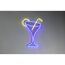 LED-Neon-Wandleuchte 'Cheers' transparent 32,5 x 43 x 1,6 cm