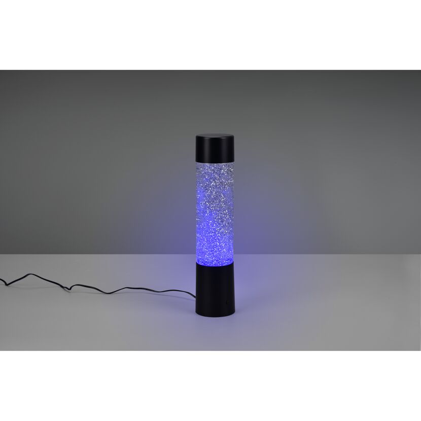 Tischleuchte 'Glitter' mattschwarz Ø 7,5 x 34 cm