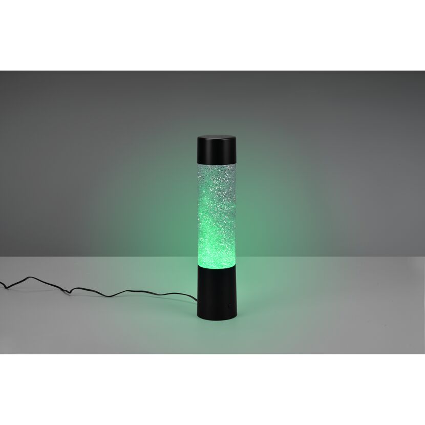 Tischleuchte 'Glitter' mattschwarz Ø 7,5 x 34 cm