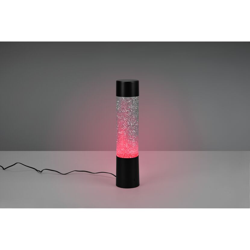 Tischleuchte 'Glitter' mattschwarz Ø 7,5 x 34 cm