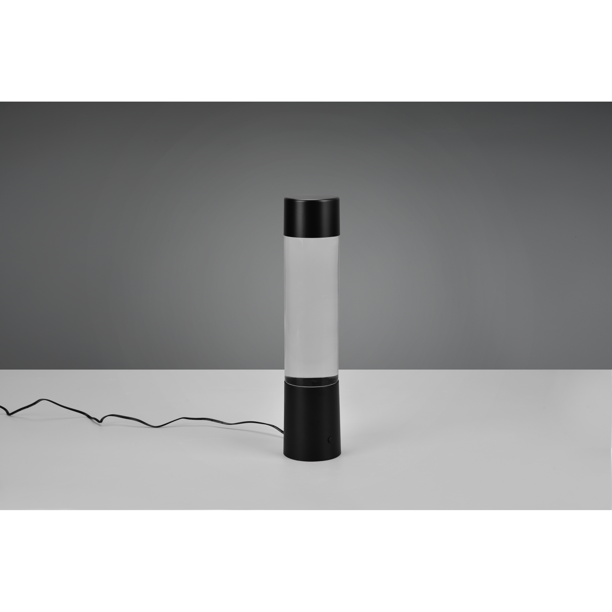 Tischleuchte 'Glitter' mattschwarz Ø 7,5 x 34 cm