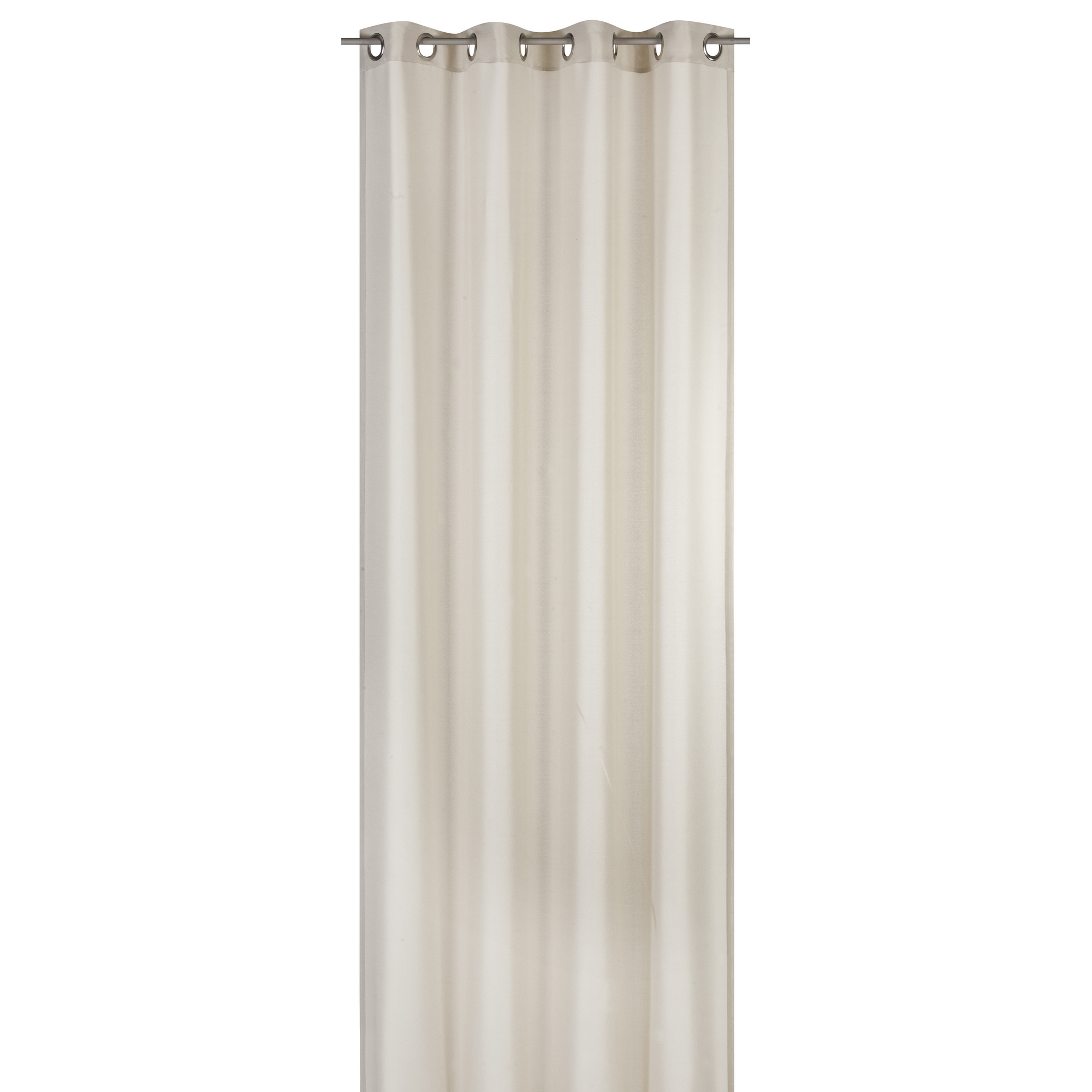 Vorhang 'Lino' Ösenschal beige 255 x 140 cm
