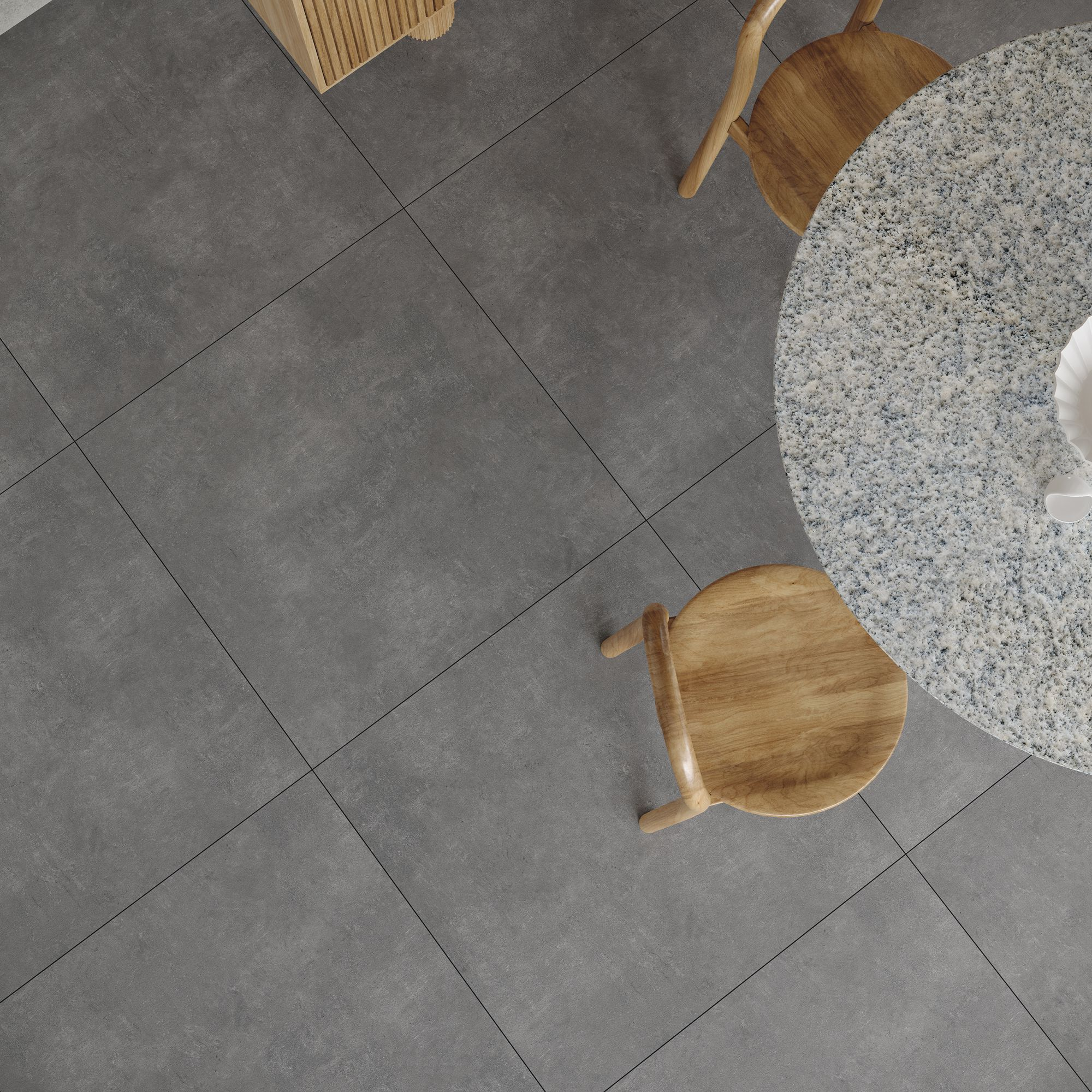Bodenfliese 'Ark anthracite' anthrazit 80 x 80 cm