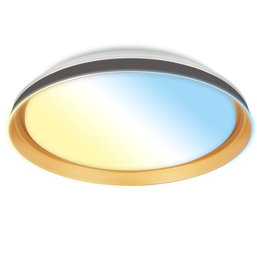 Deckenleuchte 'Gima' schwarz/goldfarben Ø 51 cm