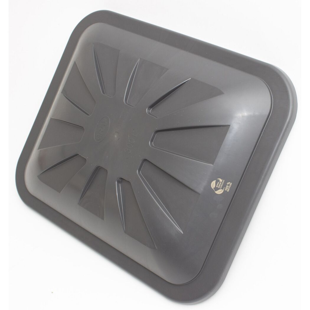 Regentonnen-Deckel eckig 300 l graphite grey 80 x 66 cm
