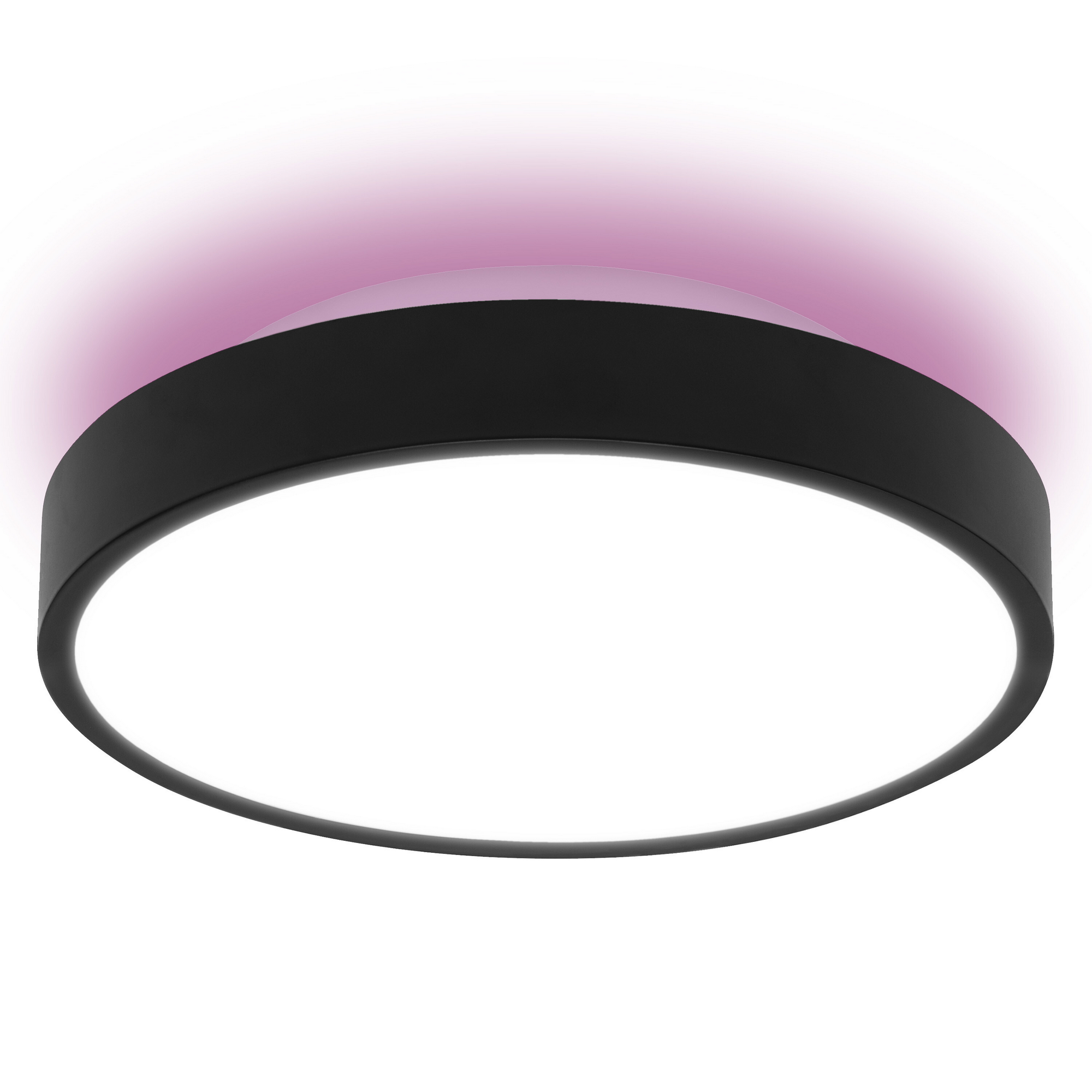 LED-Deckenleuchte 'Orbis Backlight' schwarz Ø 35 cm 28 W