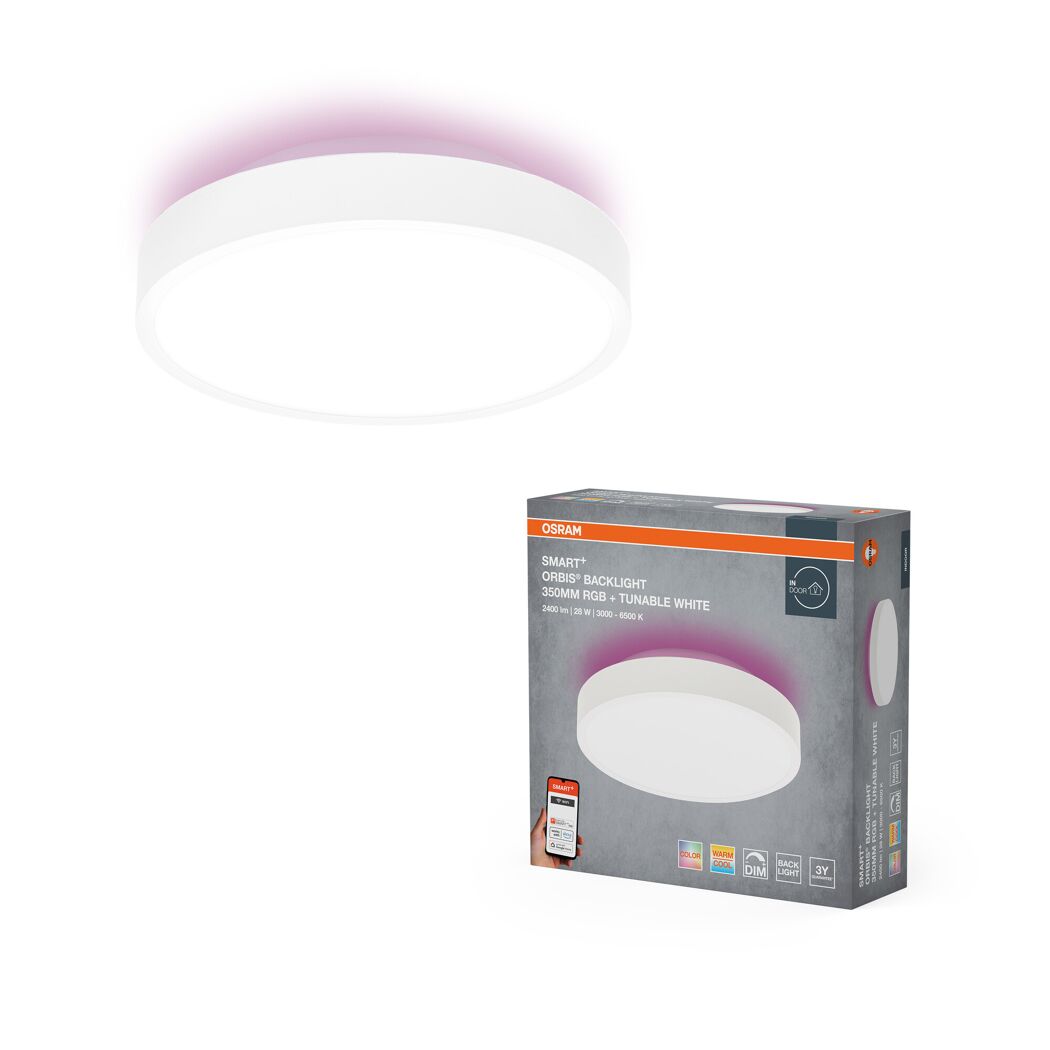 LED-Deckenleuchte 'Smart+ Orbis Ceiling' dimmbar 28 W 1400 lm RGB - tunable white Ø 35 x 9 cm