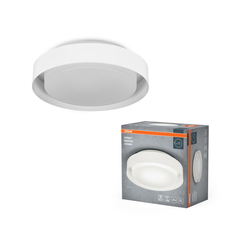 LED-Deckenleuchte 'Orbis Madrid' weiß Ø 29 cm