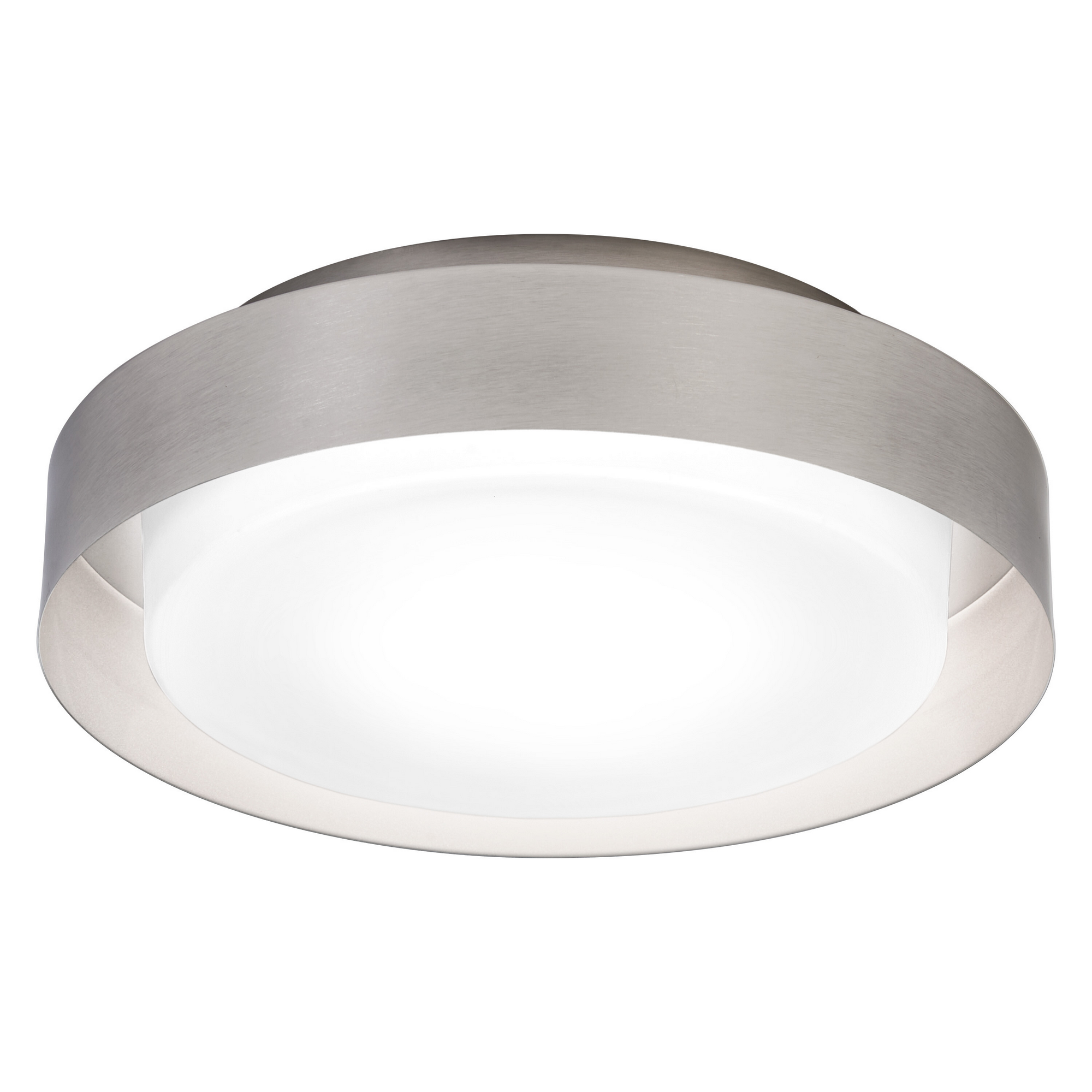 LED-Deckenleuchte 'Orbis Madrid' nickelfarben Ø 29 cm