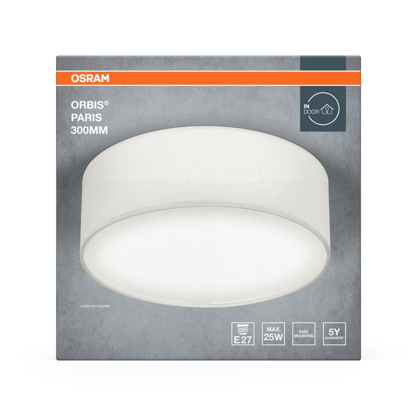 LED-Deckenleuchte 'Orbis Paris' weiß Ø 30 cm