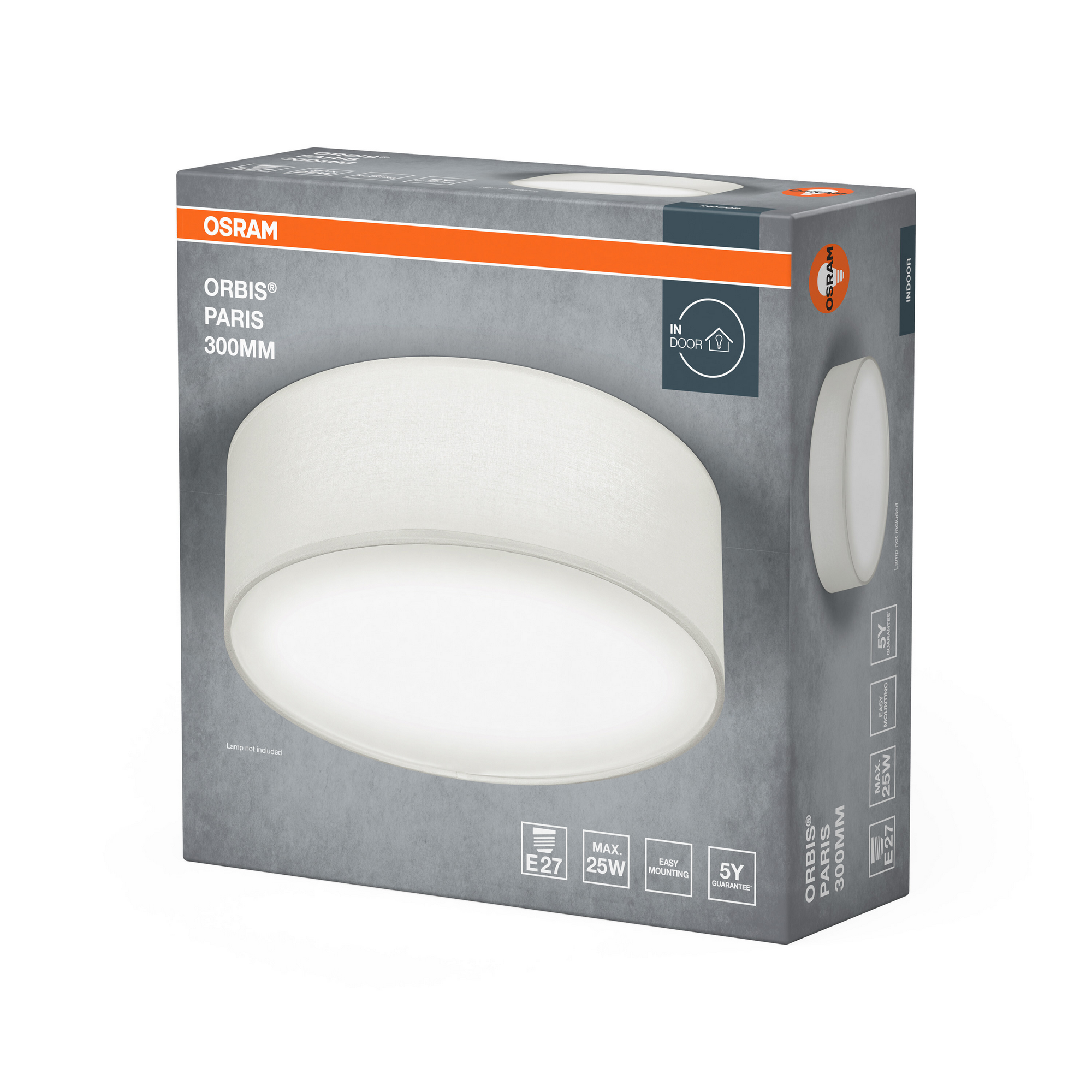 LED-Deckenleuchte 'Orbis Paris' weiß Ø 30 cm