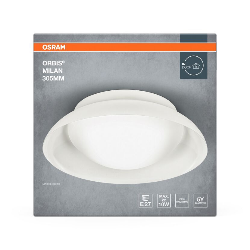 LED-Deckenleuchte 'Orbis Milan' weiß Ø 30 cm