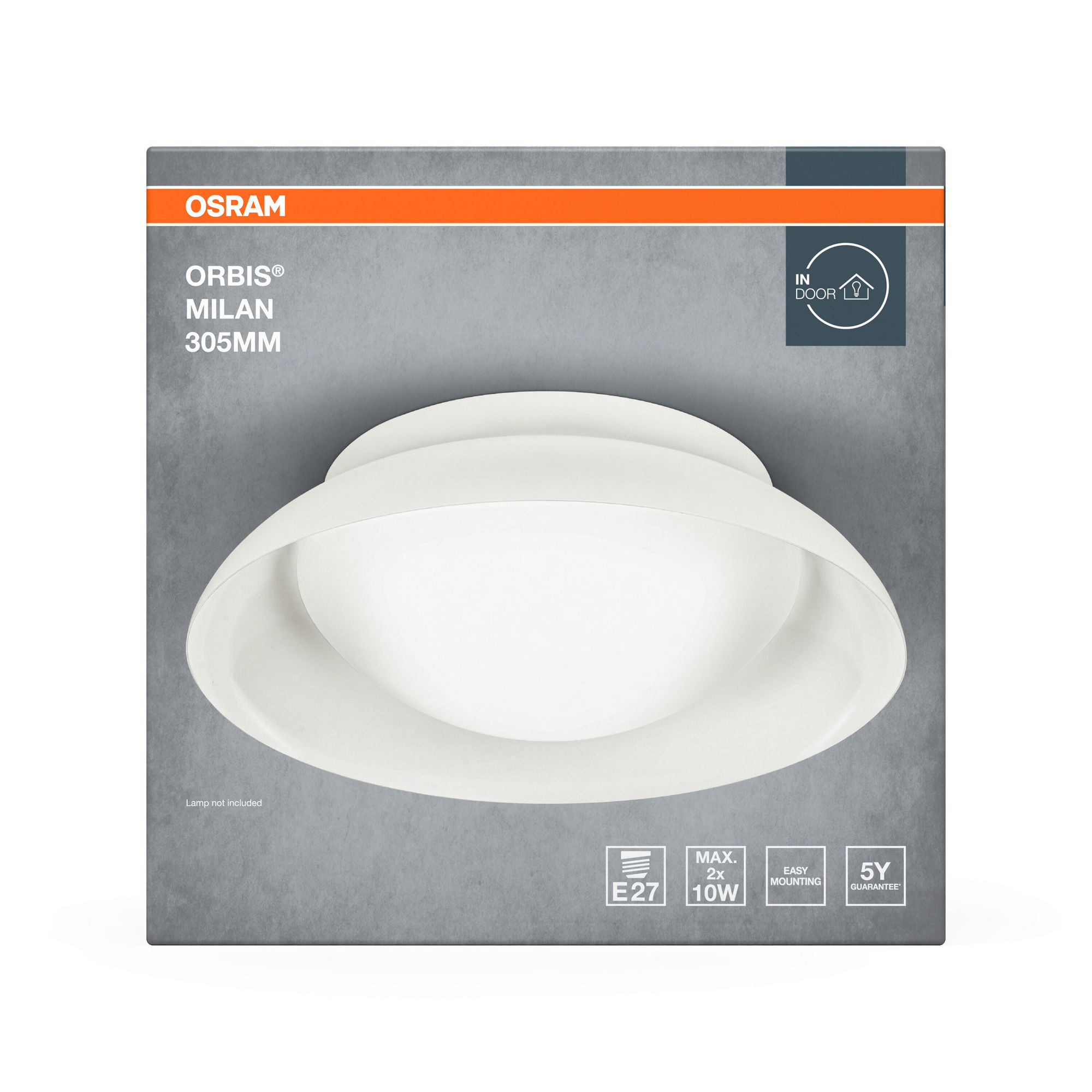 LED-Deckenleuchte 'Orbis Milan' weiß Ø 30 cm