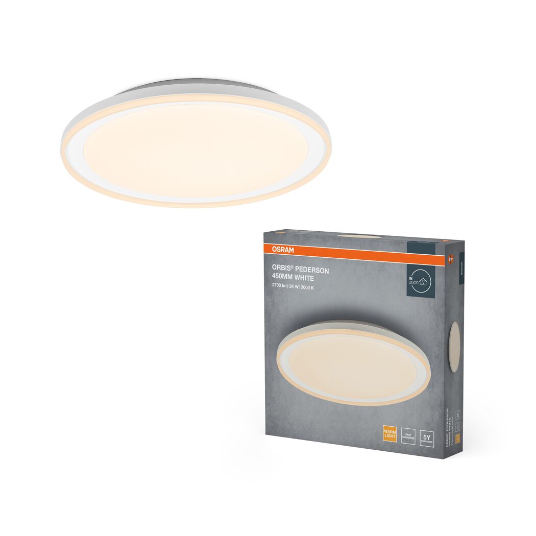 LED-Deckenleuchte 'Orbis Pederson' 24 W 1450 lm warmweiß Ø 45 x 8 cm