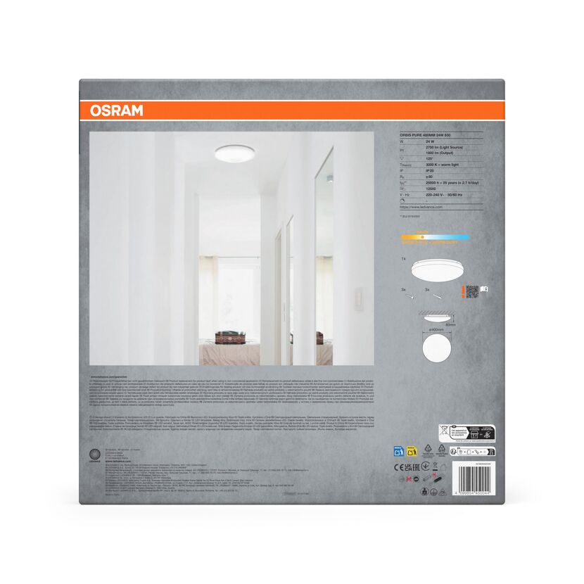 LED-Deckenleuchte 'Orbis Pure' Ø 40 cm 24 W