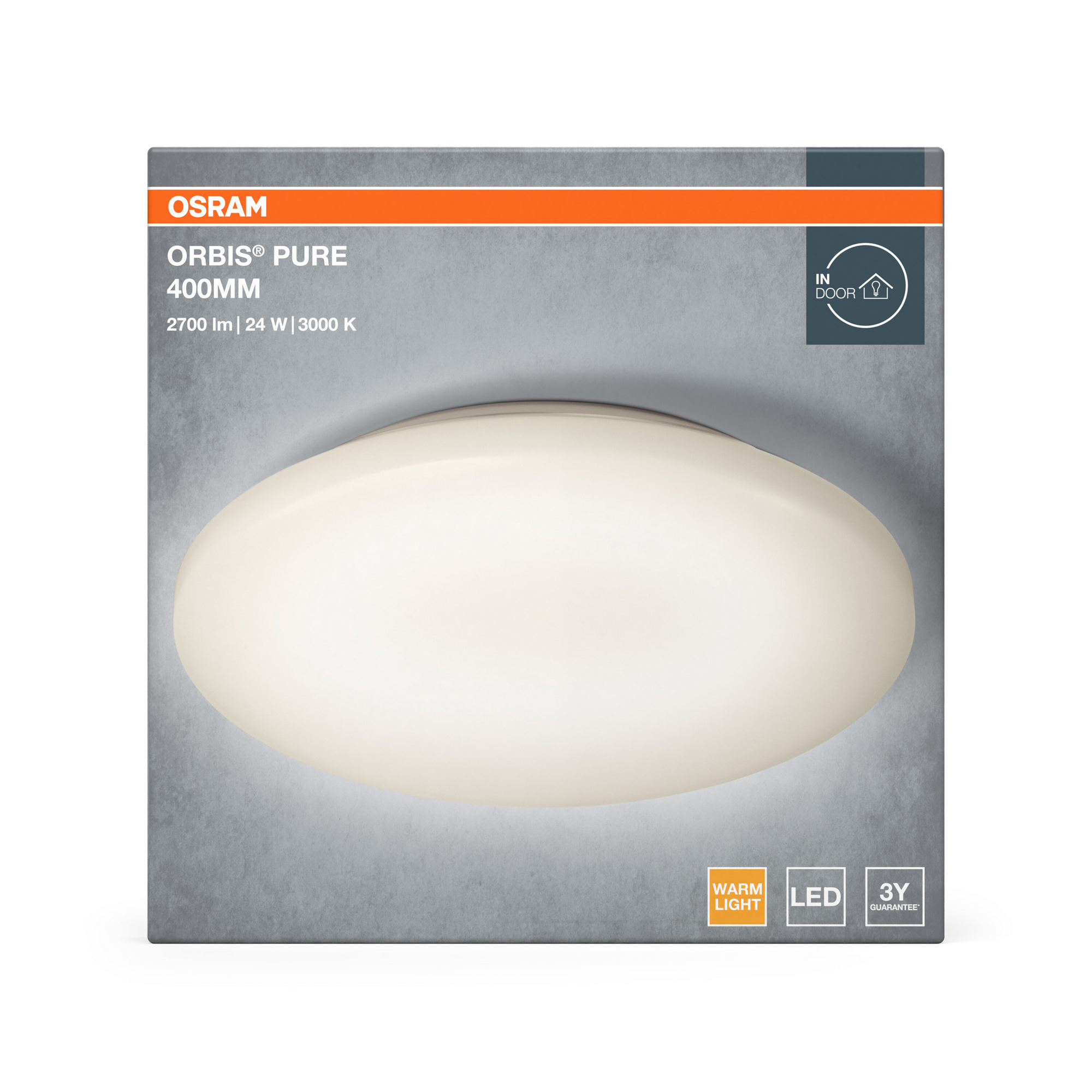 LED-Deckenleuchte 'Orbis Pure' Ø 40 cm 24 W