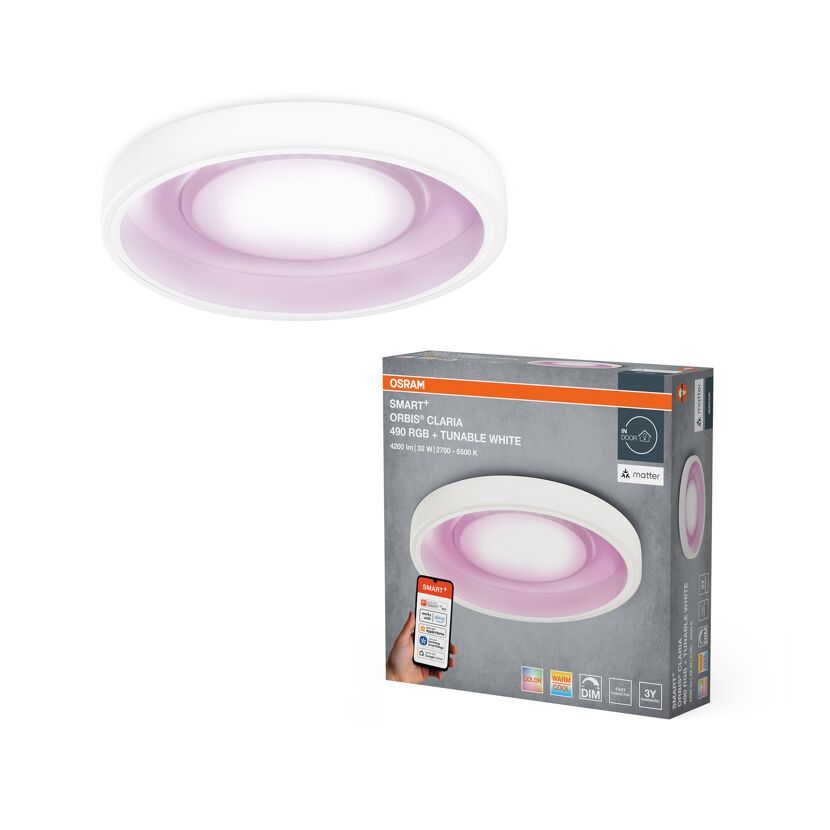 LED-Deckenleuchte 'Claria' Ø 49cm 32 W 3150 lm