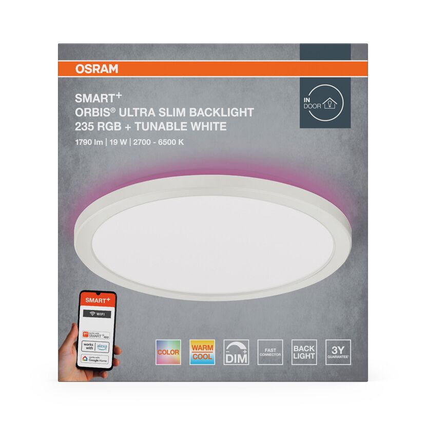 Deckenleuchte 'Smart+ Orbis' Ø 23,5 cm 19 W 1790 lm 2700-6500K
