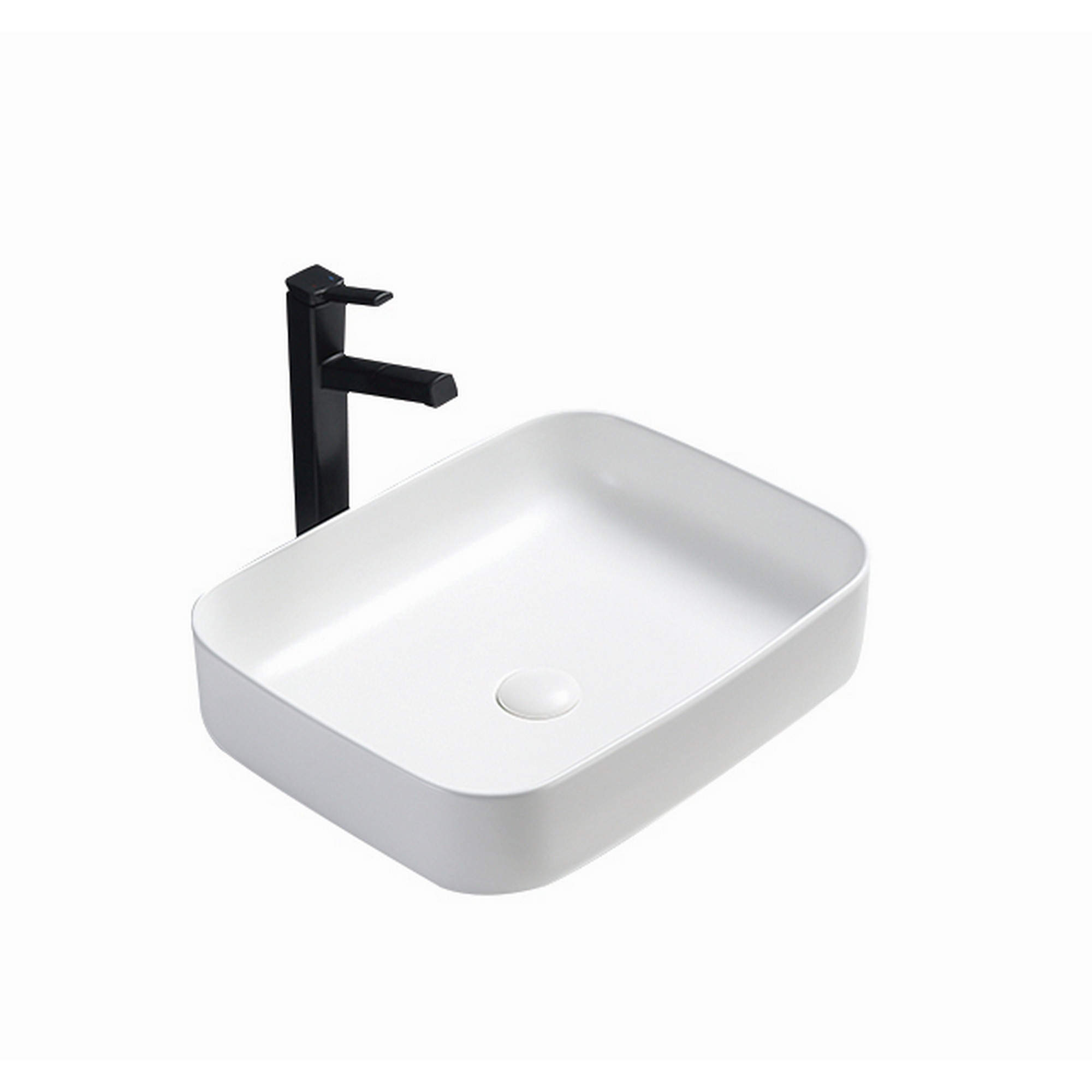 Aufsatzwaschtisch 'Glaros' weiß 45 x 56 x 19 cm